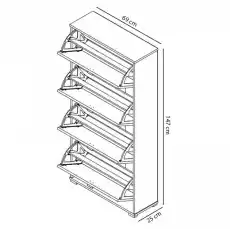 Szafka Na Buty Koszyk A04 Dom i ogród Meble Przedpokój Garderoby do przedpokoju