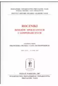 Roczniki Dziejów Społecznych i Gospodarczych Książki Czasopisma