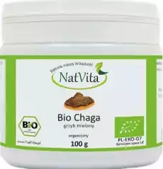 Chaga grzyb guz brzozy mielony BIO 100g Natvita Artykuły Spożywcze Produkty dietetyczne Suplementy