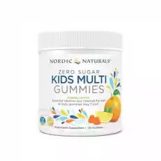 Kids Multi Zero Sugar Orange Lemon 120 żelek Nordic Naturals Zdrowie i uroda Zdrowie Witaminy minerały suplementy diety