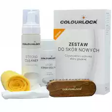 COLOURLOCK Strong kompletny zestaw 4 produktów do czyszczenia i zabezpieczania skóry w aucie Motoryzacja Pielęgnacja samochodu Pielęgnacja wnętrza samochodu