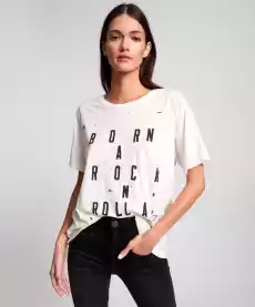 ONETEASPOON TSHIRT BORN A ROCK AND ROLL Odzież obuwie dodatki Obuwie damskie