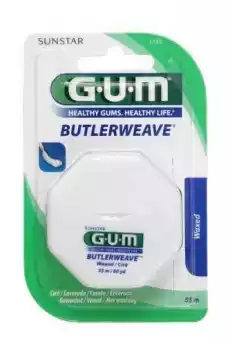 GUM ButlerWeave nić płaska woskowana 1 sztuka Zdrowie i uroda