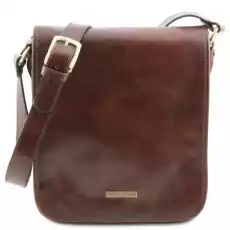 Tuscany Leather TL Messenger skórzana torba na ramię 2komorowa kolor brązowy TL141255 Odzież obuwie dodatki Galanteria i dodatki Torby męskie