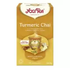 Yogi Tea Herbatka złoty chai z kurkumą turmeric chai 17 x 2 g Bio Artykuły Spożywcze Herbata