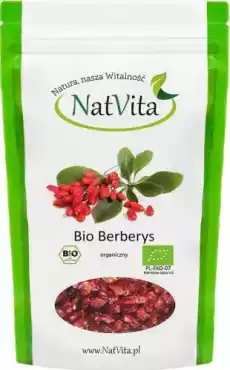 Bio Berberys owoce suszone Berberis vulgaris L 50g NatVita Zdrowie i uroda Zdrowie Witaminy minerały suplementy diety