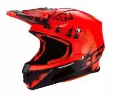 SCORPION VX21 AIR MUDIRT BKNEON RED Kask motocrossowy Sport i rekreacja Sporty motorowe Kaski do sportów motorowych