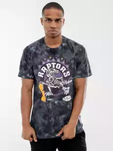 Koszulka Z Krótkim Rękawem Mitchell Ness Toronto Raptors NBA Champions Tie Dye Czarna Odzież obuwie dodatki Odzież męska Koszulki męskie