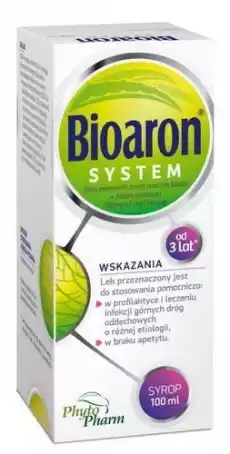 BIOARON SYSTEM syrop 100ml Zdrowie i uroda Zdrowie Leki Przeziębienie i grypa