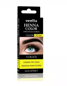 Venita Professional Henna Color Cream henna do brwi w kremie 10 Black 30g Zdrowie i uroda Kosmetyki i akcesoria Makijaż i demakijaż Makijaż oczu