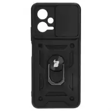 Etui Bizon Case CamShield Ring do Xiaomi POCO X5 Redmi Note 12 5G czarne Telefony i akcesoria Akcesoria telefoniczne