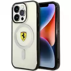 Ferrari FEHMP14LURKT iPhone 14 Pro 61 przezroczystytransparent hardcase Outline Magsafe Telefony i akcesoria Akcesoria telefoniczne Etui