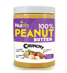 NUTVIT PEANUT BUTTER CRUNCHY 1 KG Artykuły Spożywcze Pasty i smarowidła