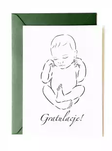 Kartka z gratulacjami na narodziny chłopca Książki Kartki okolicznościowe
