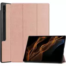 Etui Bizon Case Tab Croc do Galaxy Tab S8 Ultra różowozłote Telefony i akcesoria Akcesoria telefoniczne Etui