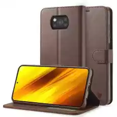 Etui Bizon Case Wallet do Xiaomi Poco X3 NFC Pro brązowe Telefony i akcesoria Akcesoria telefoniczne Etui