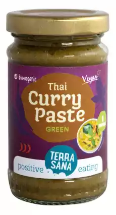 PASTA ZIELONE CURRY BIO 120 g TERRASANA Artykuły Spożywcze Przyprawy