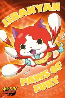 YoKai Watch Jibanyan Paws of Fury plakat Dom i ogród Wyposażenie wnętrz Dekoracja Obrazy i plakaty