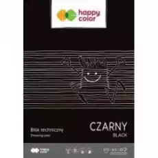 Blok techniczny A3 Happy Color 170g czarny 10 szt Dla dziecka Artykuły szkolne Bloki i wycinanki