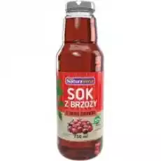 NaturaVena Sok z brzozy o smaku żurawiny 750 ml Artykuły Spożywcze Napoje