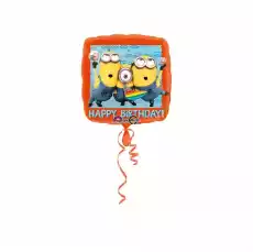 Balon foliowy Happy Birthday Minionki na urodziny Gadżety Imprezowe Pozostałe