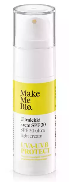 Make Me Bio ultralekki krem SPF 30 30ml Zdrowie i uroda Kosmetyki i akcesoria Pielęgnacja twarzy Kremy do twarzy