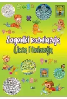 Zagadki rozwiązuje Liczę i koloruję Książki Dla dzieci