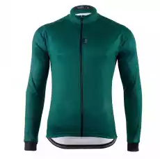 Kaymaq design kyqls10014 męska bluza rowerowa ciemnozielony Rozmiar M Sport i rekreacja