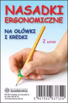 Nasadki ergonomiczne na ołówki i kredki korygujące nieprawidłowy uchwyt 2 sztuki Książki Nauki humanistyczne