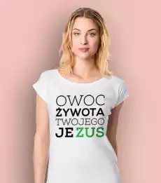 Owoc Żywota Twojego Je ZUS Koszulka premium damska Odzież obuwie dodatki Odzież damska Tshirty i koszulki damskie