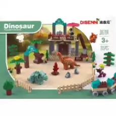 Klocki konstrukcyjne 205 elementów Dino Park MEGA CREATIVE 502461 Dla dziecka Zabawki Klocki