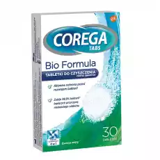 Corega Tabs Bio Formula tabletki do czyszczenia protez zębowych 30 tabletek Zdrowie i uroda Kosmetyki i akcesoria Pielęgnacja zębów i jamy ustnej