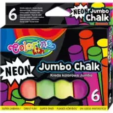 Patio Kreda Colorino Kids neonowa Jumbo 6 szt Dla dziecka Artykuły szkolne Kreda