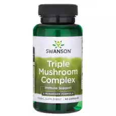 Swanson Triple Mushroom Complex Zdrowie i uroda Zdrowie Witaminy minerały suplementy diety