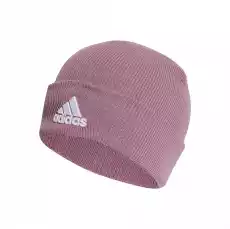 Czapka zimowa unisex adidas LOGO BEANIE różowa II3526 Odzież obuwie dodatki Galanteria i dodatki Nakrycia głowy Czapki