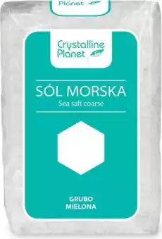 SÓL MORSKA GRUBO MIELONA 600 g CRYSTALLINE PLANET Artykuły Spożywcze Przyprawy