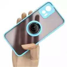 Etui Bizon Case Hybrid Ring do Motorola Edge 30 Neo błękitne Telefony i akcesoria Akcesoria telefoniczne Pokrowce i kabury do telefonów