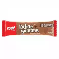 BATON OWOCOWY KAKAO Z GUARANĄ 50 g YOGA LIFE Artykuły Spożywcze Słodycze