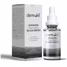 Dermokil Anti Blemish Active Charcoal Black Serum serum do twarzy przeciw przebarwieniom z węglem aktywnym 30ml Zdrowie i uroda Kosmetyki i akcesoria Pielęgnacja twarzy Serum do twarzy