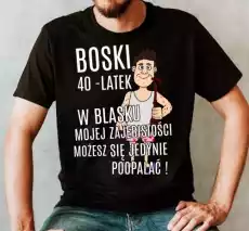 koszulka na 40stke czterdziestkę urodziny boski 40 latek Odzież obuwie dodatki Odzież męska Koszulki męskie