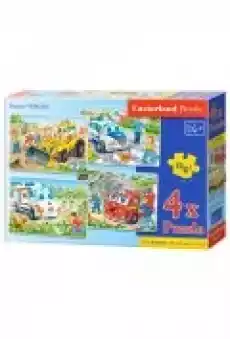 Puzzle maxi 4w1 8121520 el Pojazdy ratunkowe B04324 Dla dziecka Zabawki Puzzle