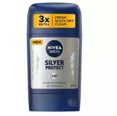 Nivea Men Silver Protect antyperspirant w sztyfcie 50ml M Zdrowie i uroda Perfumy i wody Zapachy męskie Antyperspiranty i dezodoranty męskie