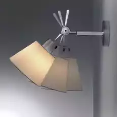 Artemide Lampa ścienna kinkiet Tolomeo Parete srebrnobeżowy śr 32 cm Dom i ogród Wyposażenie wnętrz Oświetlenie Lampy ścienne