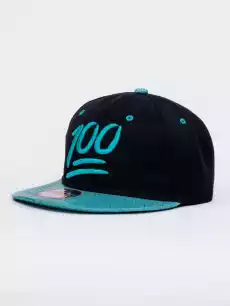 Czapka Z Daszkiem Snapback CzarnoTurkusowa Royal Blue Slick 100 Odzież obuwie dodatki Galanteria i dodatki Nakrycia głowy Czapki z daszkiem