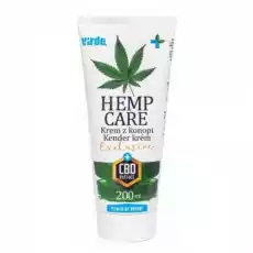 Virde Hemp Care Krem Z Konopi Exlusive CBD 200 ml Zdrowie i uroda Kosmetyki i akcesoria Pielęgnacja twarzy Toniki do twarzy