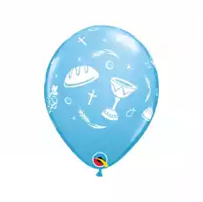 Balony lateksowe komunia niebieskie z nadrukiem Gadżety Balony