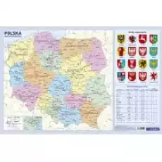 Demart Administracyjna mapa Polski Podkładka na biurko Biuro i firma Akcesoria biurowe Podkładki na biurko