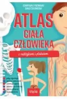 Atlas ciała człowieka z naklejkami i plakatem Książki Dla dzieci