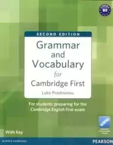 Grammar Vocabulary for Cambridge First 2ed key Książki Obcojęzyczne