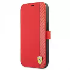 Ferrari FESAXFLBKP13XRE iPhone 13 Pro Max czerwonyred book On Track Carbon Stripe Telefony i akcesoria Akcesoria telefoniczne Etui